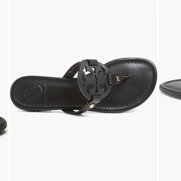 Tory Burch Miller Thong Black Sandals - Picture 5 of 12